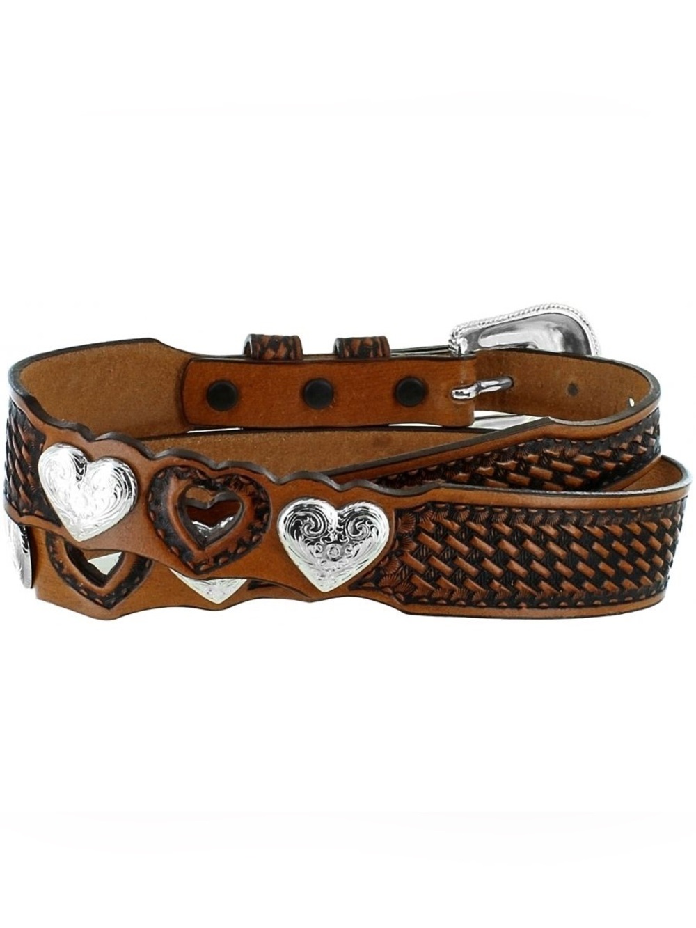 Silver Creek Tan Double Heartz and Western Belt
